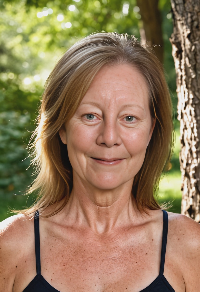 Woman headshot in a natural park setting