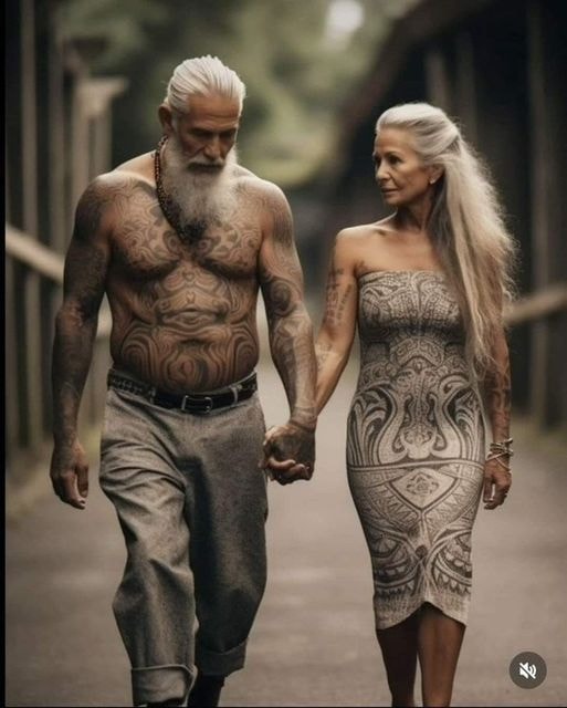 Couple walking together